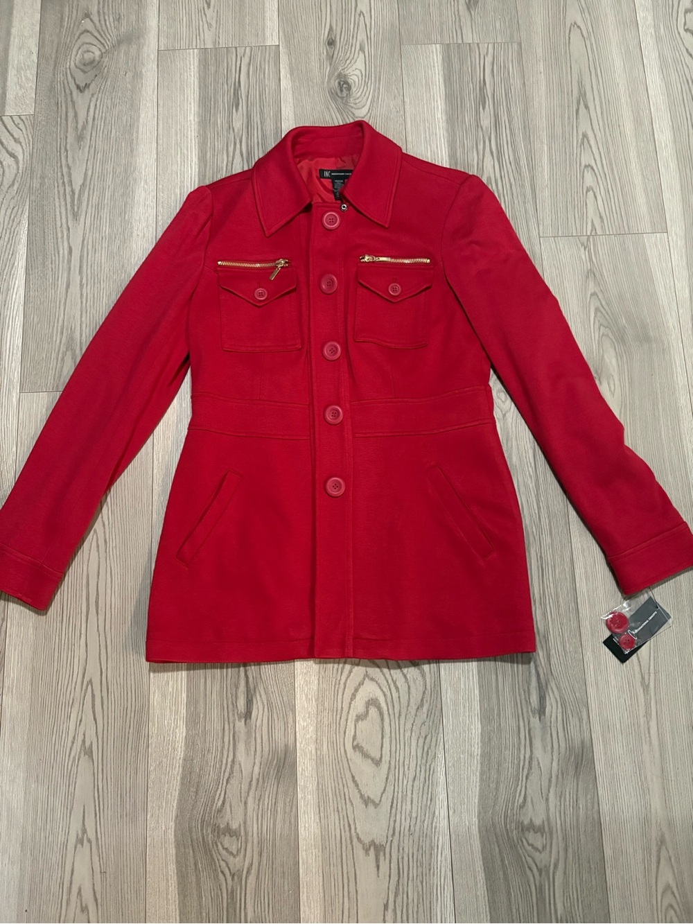 INC International Concepts Jubilant Peacoat Size Medium Glamorous Red NWT